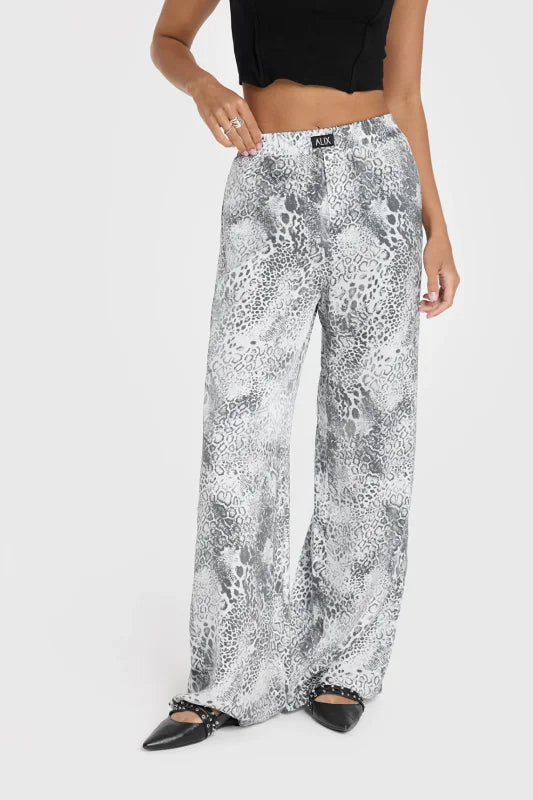 Animal wide leg pants - Alix The Label Broeken