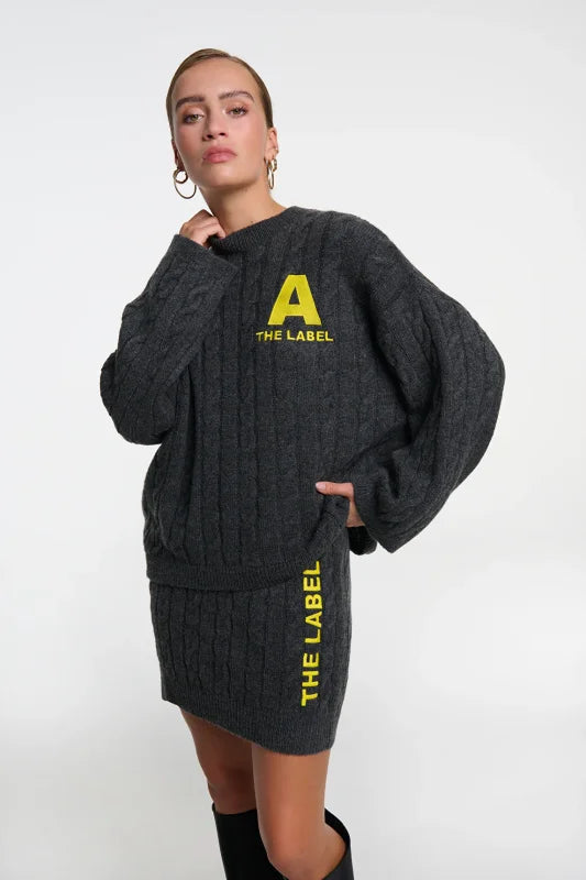 Cropped cable jumper - Alix The Label Truien / Vesten