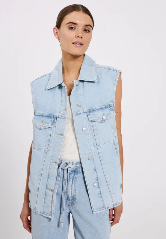 Larisa denim waist coat - NORR Gilets