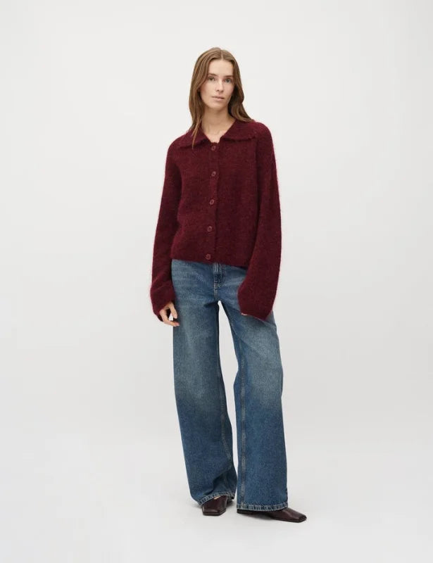 Larya-M cardigan bordeaux - Truien / Vesten