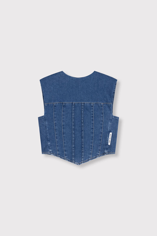 Denim corset top - Alix The Label