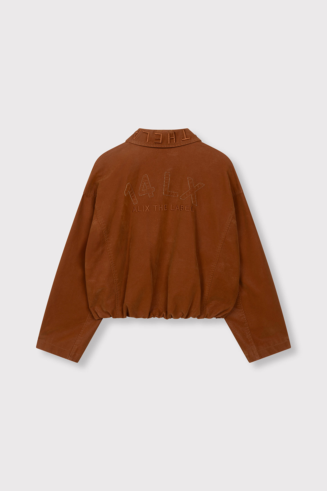 Faux suède ballon jacket - Alix The Label