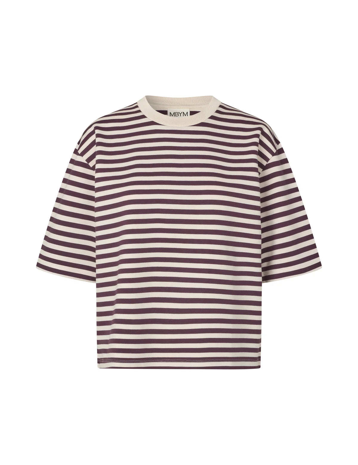 Emrys-m t-shirt purple sugar stripe - MbyM