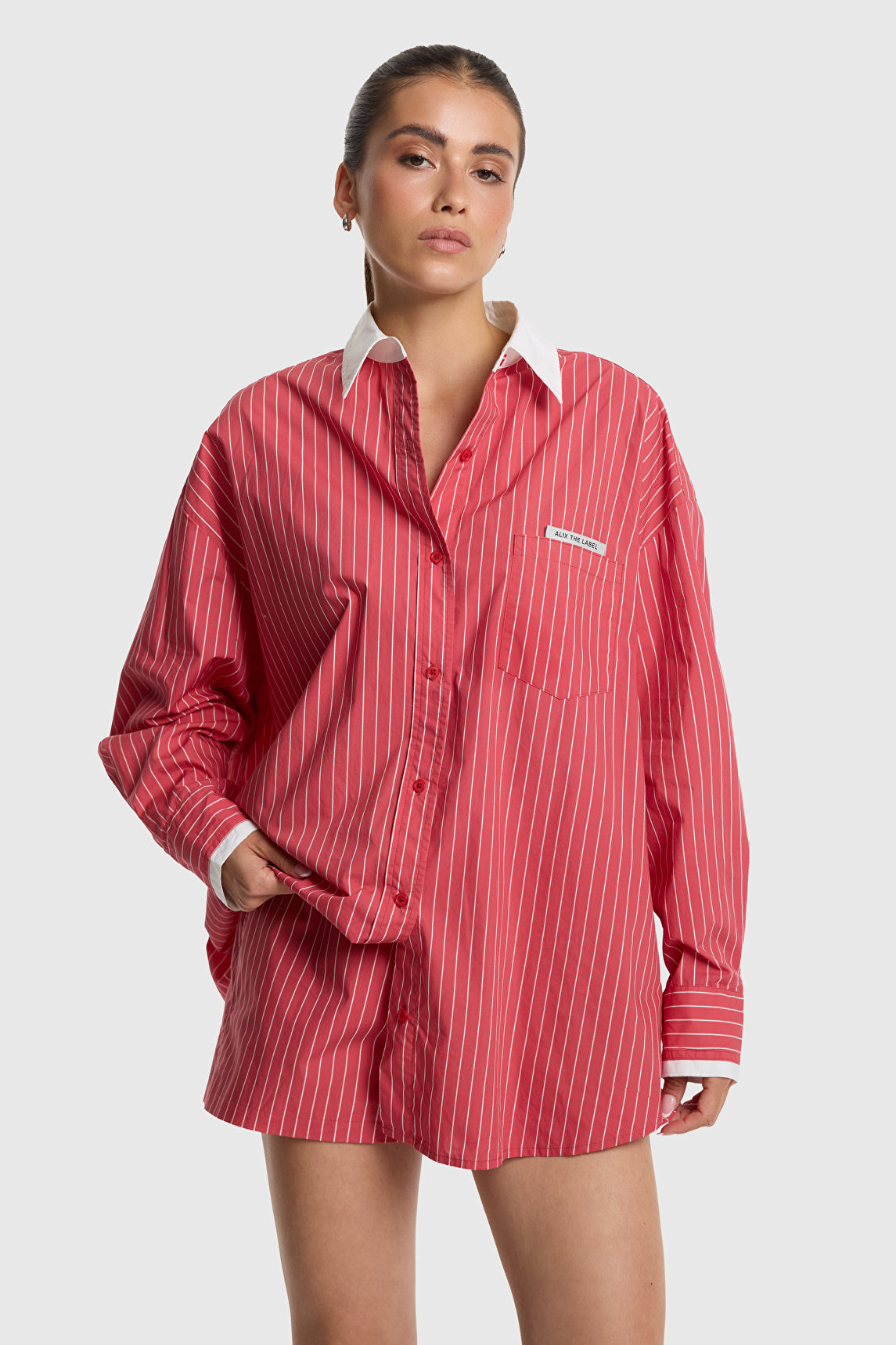 Oversized striped blouse - Alix The Label