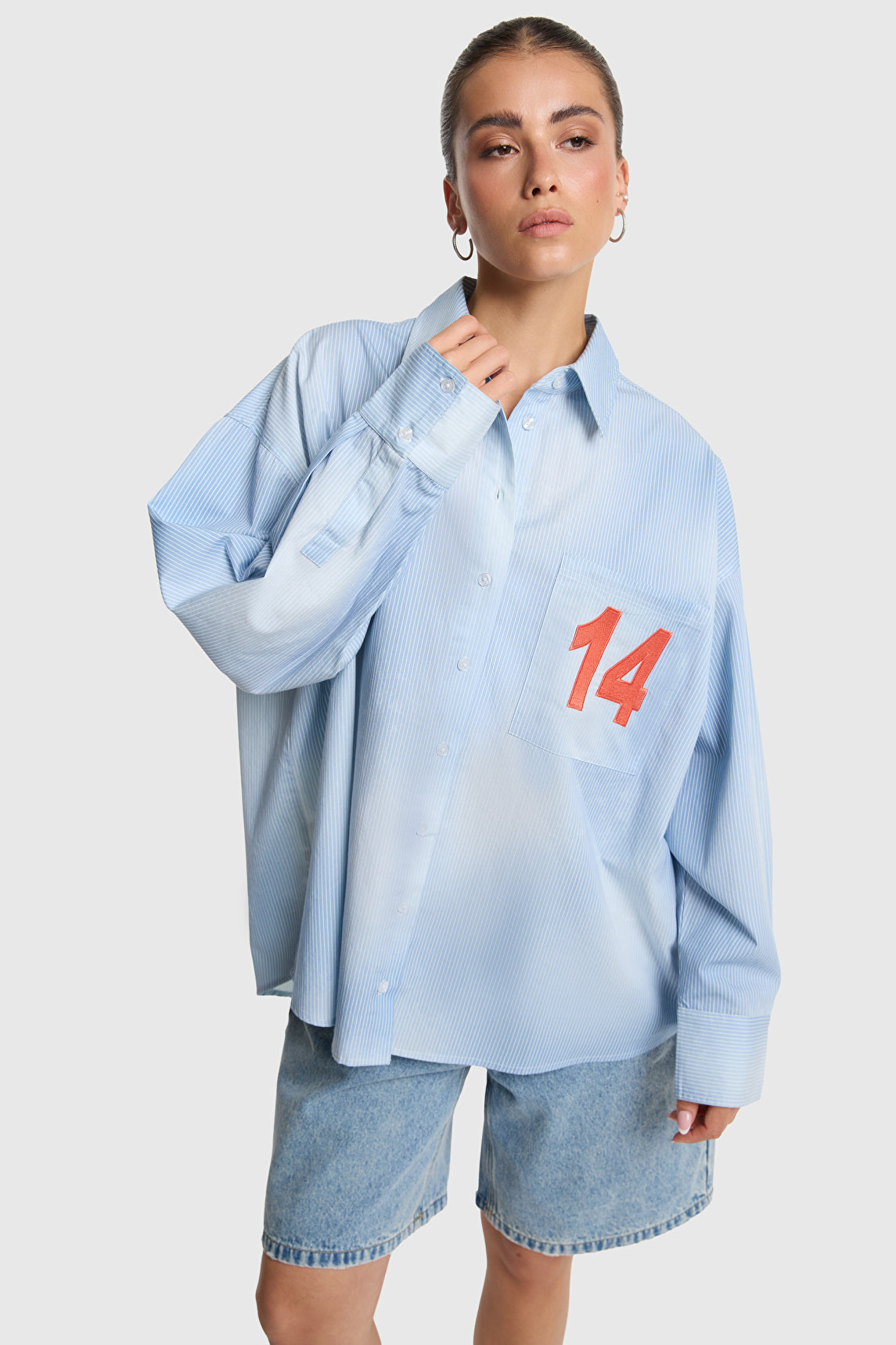 Faded stripe blouse - Alix The Label