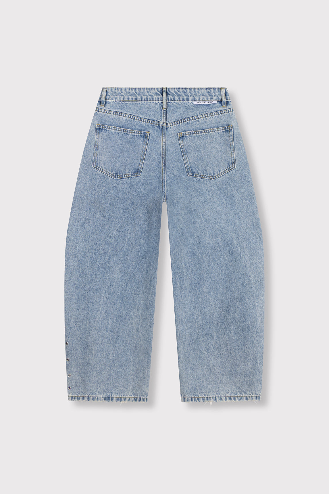 Studded barrel denim pants - Alix The Label