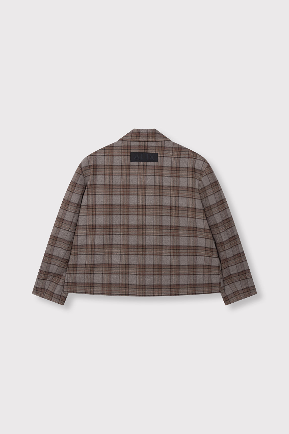Cropped check blazer - Alix The Label