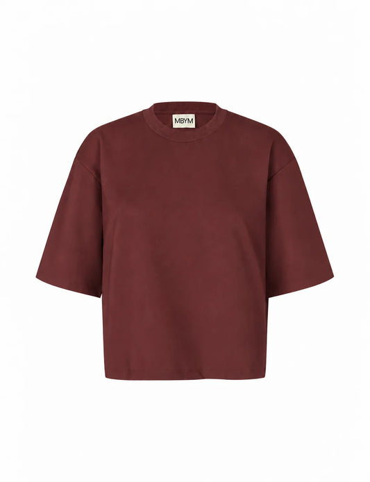 Emrys-M t-shirt maroon noir - MbyM