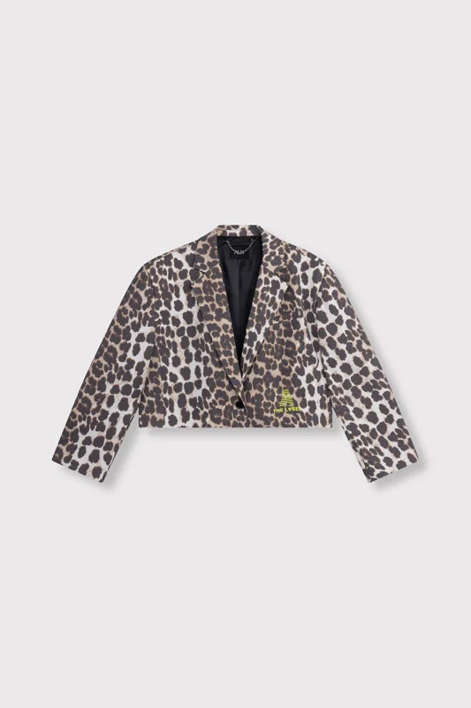 Animal cropped blazer - Alix The Label Blazers / Jasjes