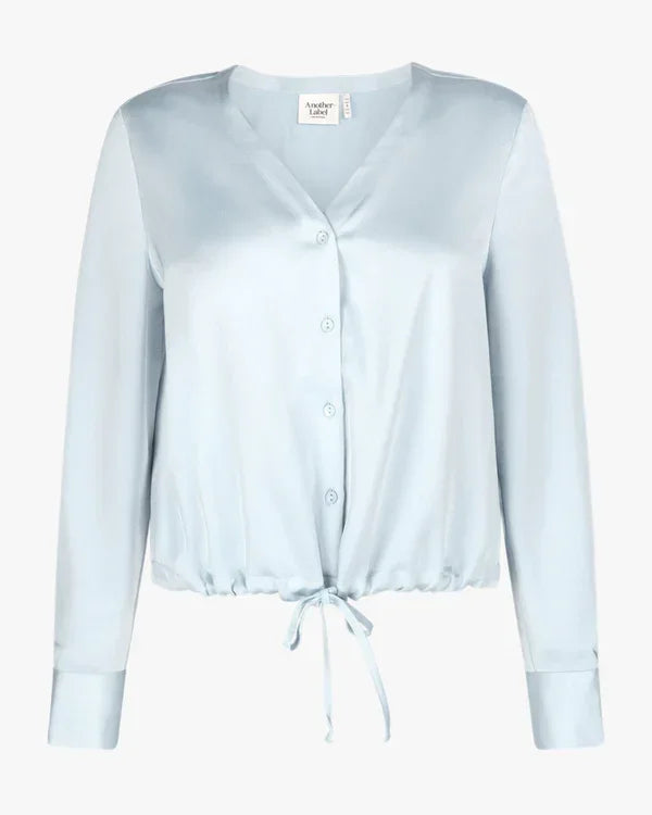 Bena shirt grey blue - Another Label - Blouses