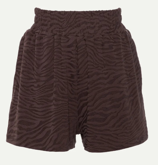 Indy short zebra brown - The Lola Club Shorts