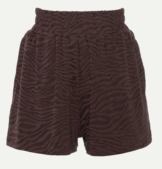 Indy short zebra brown - The Lola Club - Shorts