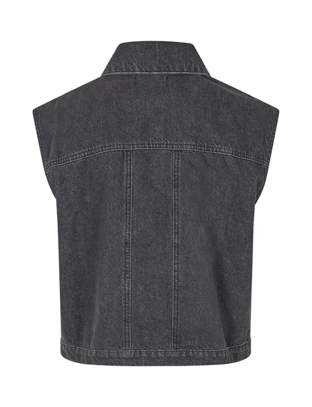 Kastine-M gilet black washed - Gilets