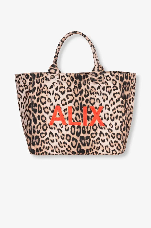 Leopard Canvas shopper - Alix The Label - Dier / One Size - Accesoires