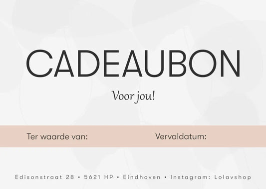LOLA. CADEAUBON - GIFTCARD