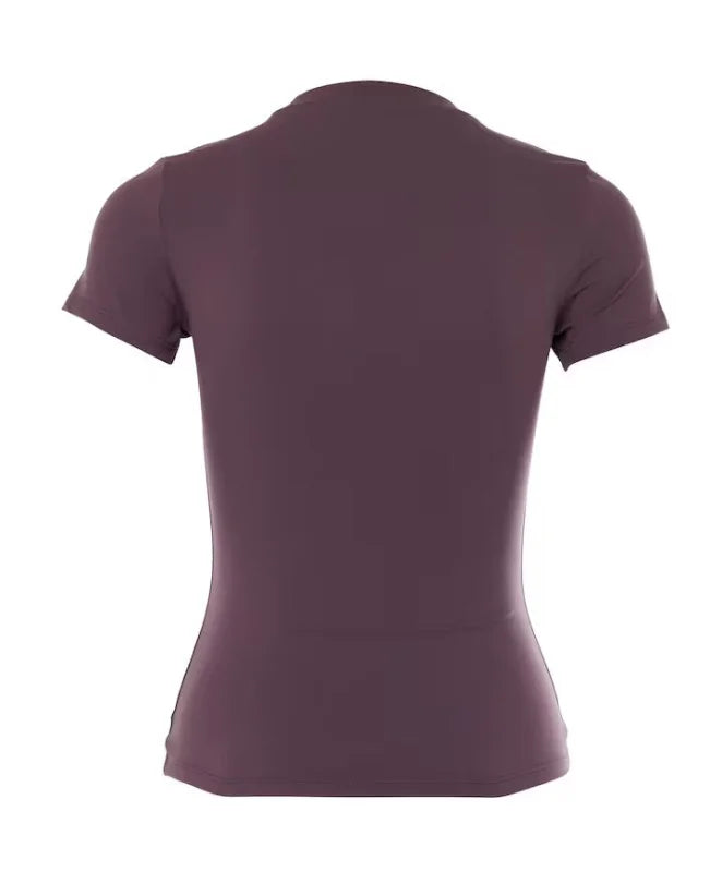 Maeve top aubergine - The Lola Club - T-shirts