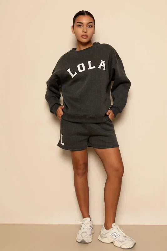 Milla short grey - The Lola Club - Shorts
