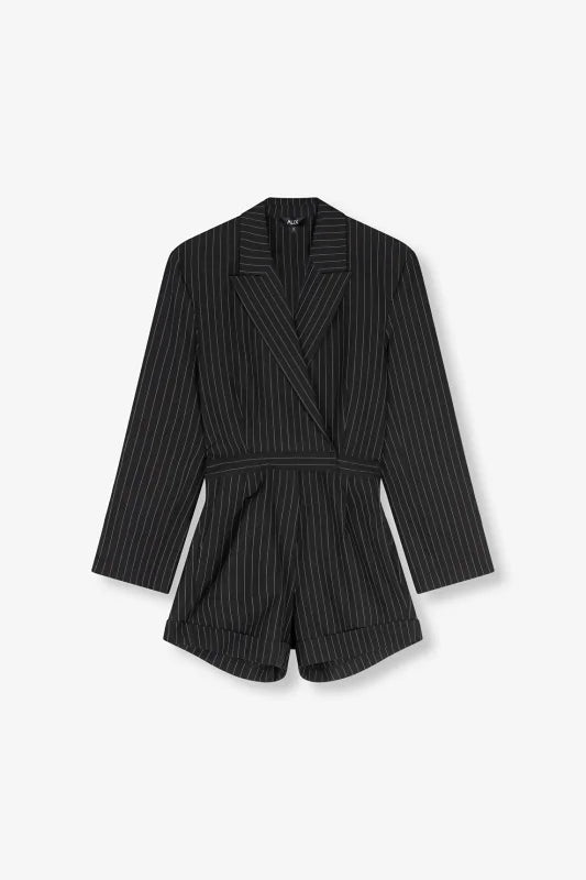 Pinstripe playsuit - Alix The Label - Jumpsuits