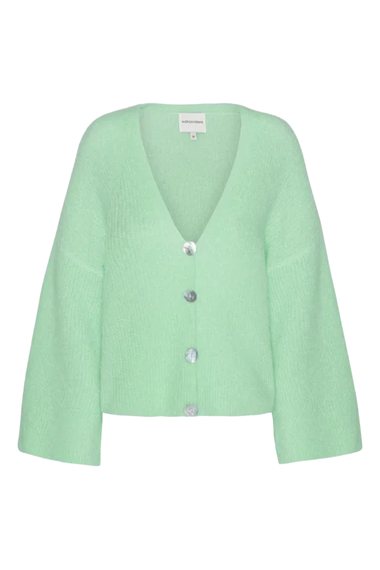 Sandra Oversized Cardigan Mint Green - American Dreams - Truien / Vesten