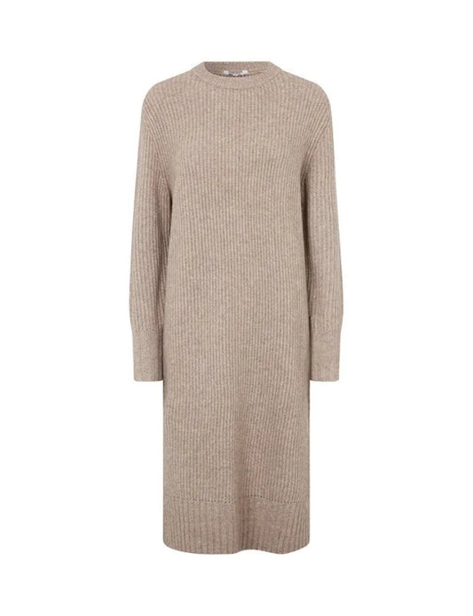 Sondra-M Knitted Dress Brown - Jurken