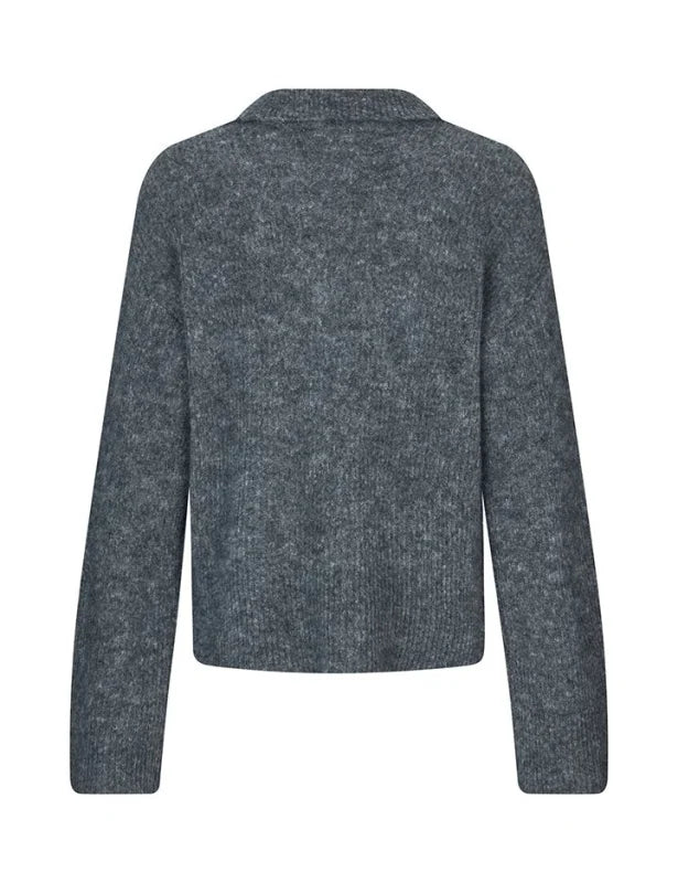 Unica-M knit charcoal - Truien / Vesten